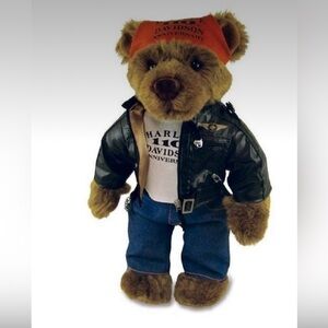 HARLEY-DAVIDSON 2013 MOTORCYCLE TEDDY BEAR 110TH ANNIVERSARY 14”,LIMITED EDITION